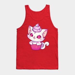 Cupcake Kitty Tank Top